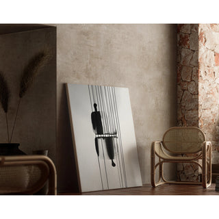 Sort-hvidt designplakat - Reflets Enigmatiques
