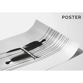 Sort-hvidt designplakat - Reflets Enigmatiques