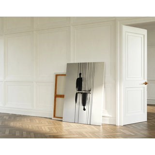Sort-hvidt designplakat - Reflets Enigmatiques