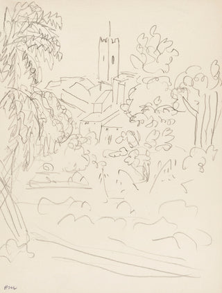Paysage, Vence, 1945 – dessin d’Henri Matisse