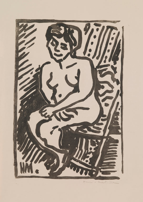 Petite gravure noire, 1906 – gravure sur bois d’Henri Matisse