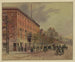 Vue de Washington, regardant le long de la Pennsylvania Avenue vers le Capitole inachevé, Hôtel National à gauche, n° 2 - A Meyer — visning af kunstværket