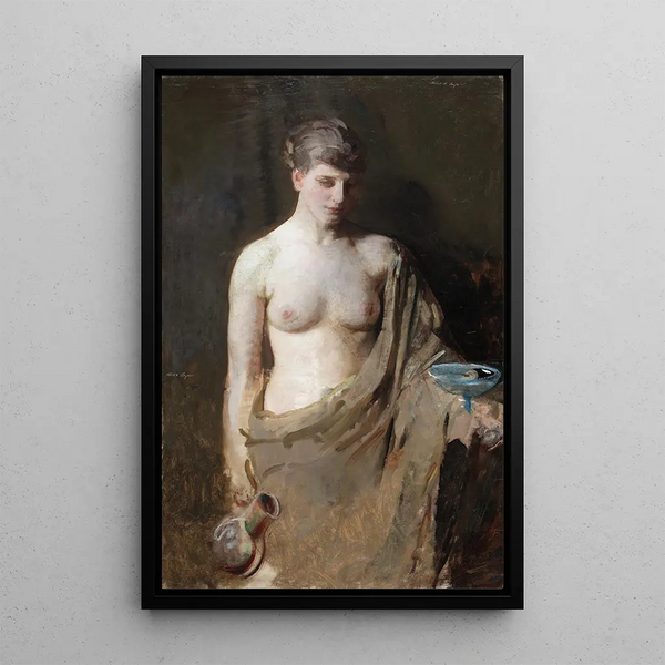 Hébé - Abbott Handerson Thayer — indrammet kunstværk på væggen
