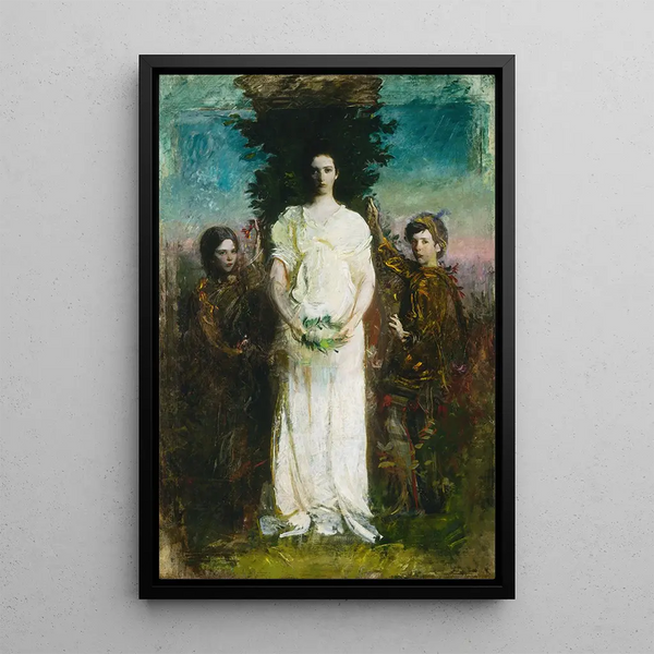 Reproduktion af maleriet af mine børn Mary Gerald og Gladys Thayer - Abbott Handerson Thayer