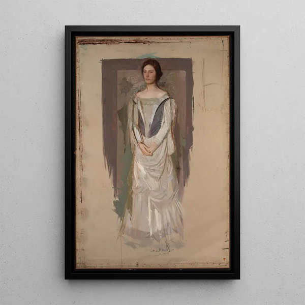 Reproduktion af maleriet Kvinde stående - Abbott Handerson Thayer