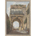 Reproduktion af maleriet Arc de Titus - Abraham Louis Rodolphe Ducros