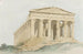 Tempel for Concorde i murene af den gamle Agrigento - Abraham Louis Rodolphe Ducros — visning af kunstværket