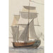 Fransk maleri af Brick-goélette l'Heureuse Marianne, som rejsegruppen sejlede fra La Valette til Agrigente - Abraham Louis Rodolphe Ducros