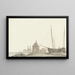 Vue sur la ville de Molfetta sur la côte - Abraham Louis Rodolphe Ducros — indrammet kunstværk på væggen