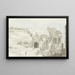 Vue d'une Partie de la Scène et du Mur Derrière du Théâtre de Taormine - Abraham Louis Rodolphe Ducros — indrammet kunstværk på væggen