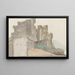 Vue sur le soi-disant Castel Vecchio à Avellino - Abraham Louis Rodolphe Ducros — indrammet kunstværk på væggen