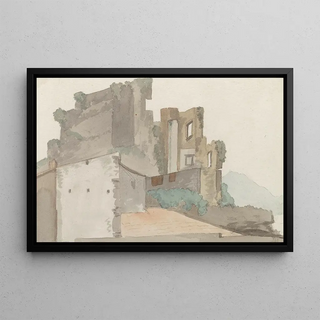 AbrahamLouisRodolphe Ducros - Gezicht op rune zogenaamde Castel Vecchio te Avellino.webp