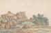 Vestiges du temple de Zeus Olympien à Agrigente - Abraham Louis Rodolphe Ducros — visning af kunstværket