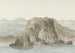 Roche og by i Scilla i Calabria-regionen Udsigt fra havet mod nord - Abraham Louis Rodolphe Ducros — visning af kunstværket
