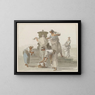 AbrahamLouisRodolphe Ducros - Wasvrouwen van Chiaja te Napels.webp