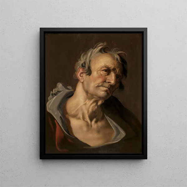 Tête d'un vieil homme - Abraham Bloemaert — indrammet kunstværk på væggen