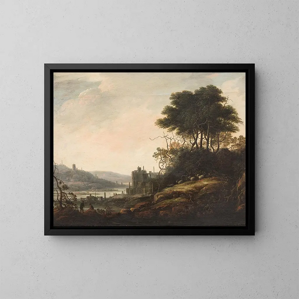 Landskabsmaleri - Abraham Bloemaert — indrammet kunstværk på væggen