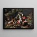 Moses, der slår på klippen - Abraham Bloemaert — indrammet kunstværk på væggen