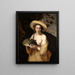 Bergère med en skål druer - Abraham Bloemaert — indrammet kunstværk på væggen