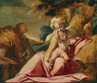 Abraham Bloemaert - The Rest On The Flight Into Egypt.webp