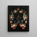 Guirlande de fleurs - Abraham Mignon — indrammet kunstværk på væggen
