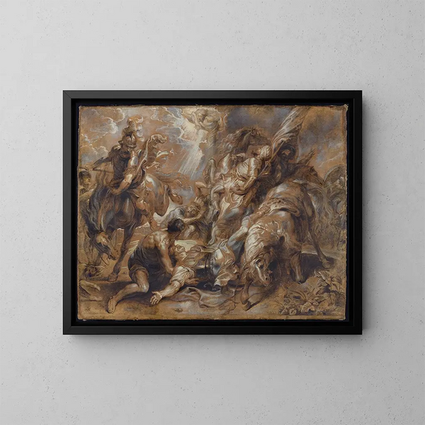La conversion de saint Paul - Abraham van Diepenbeeck — indrammet kunstværk på væggen