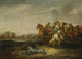 Une kampagne af hestevæddeløb - Abraham van der Hoef — visning af kunstværket