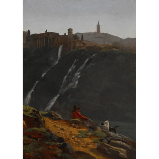 Achille Etna Michallon - Goatherd Opposite the Falls of Tivoli.webp