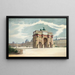 La cour du Louvre avec l'arc de triomphe du Carrousel - Achille La Niece — indrammet kunstværk på væggen