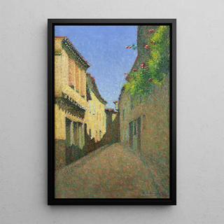 Achille Laug - Ruelle au balcon fleuri.webp