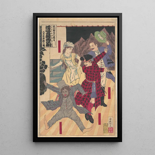 Adachi Gink - Act II Scene 5 At the Opera in Paris from the series The Strange Tale of the Castaways A Western Kabuki.webp