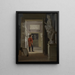 La Salle des Antiquités au Palais de Charlottenborg à Copenhague - Adam August Müller — indrammet kunstværk på væggen