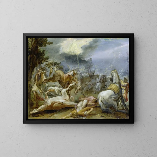 La Conversion de saint Paul - Adam Elsheimer — indrammet kunstværk på væggen