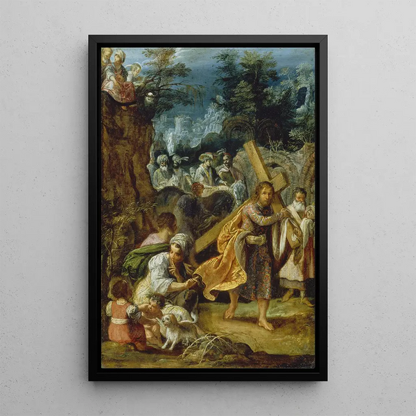 Le Retable de Francfort de l'Exaltation de la Vraie Croix Entrée de l'empereur Héraclius à Jérusalem - Adam Elsheimer
