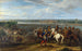 Louis XIV, der krydser i Holland til Lobith - Adam Frans van der Meulen — visning af kunstværket
