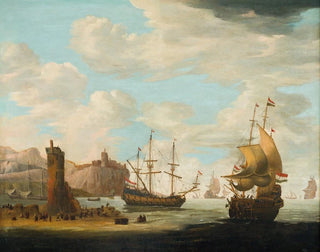 Adam Silo - A Seascape With Tall Ships.webp