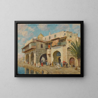 Addison Thomas Millar - The Admirals Palace Algiers Harbor.webp