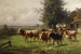 Troupeau de vaches près de Dachau - Adolf Chelius — visning af kunstværket