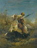La poursuite - Adolf Schreyer — visning af kunstværket