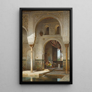 Adolf Seel - In the Courtyard of the Alhambra.webp