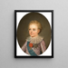 Kronprins Le Dauphin Louis-Joseph-Xavier-François af Frankrig 1781-1789 - Adolf Ulrik Wertmüller — indrammet kunstværk på væggen