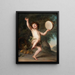 Cupidon som Bacchus - Adolf Ulrik Wertmüller — indrammet kunstværk på væggen