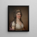 Hedvig Elisabet Charlotte 1759-1818 Dronning af Sverige - Adolf Ulrik Wertmüller — indrammet kunstværk på væggen