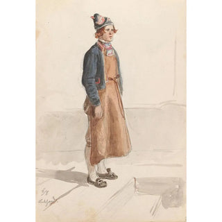 Adolph Tidemand - Draktstudie Leksand.webp