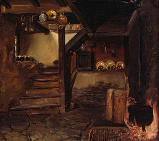 Adolph Tidemand - German Kitchen.webp