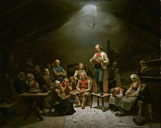 Adolph Tidemand - Low Church Devotion.webp