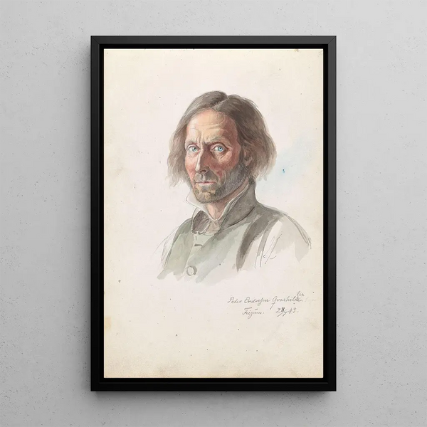 Reproduktion af maleriet Peder Endresen Kvashiller - Adolph Tidemand