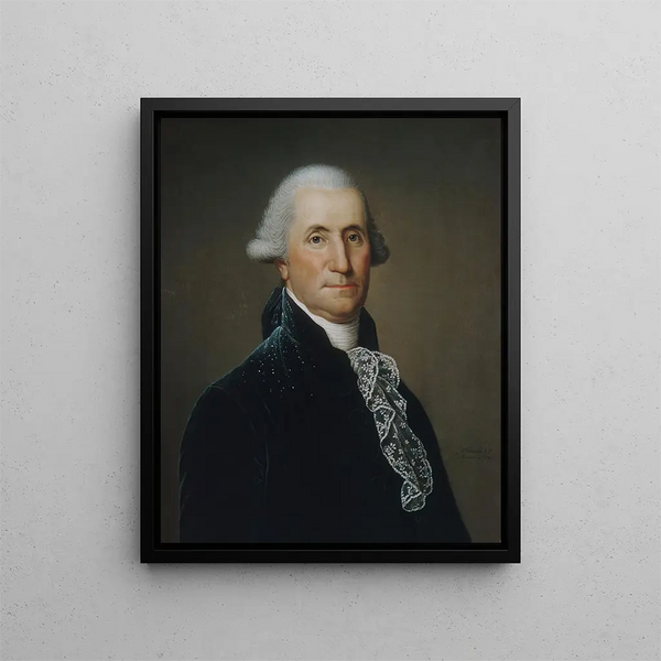 George Washington - Adolph Ulrich Wertmüller — indrammet kunstværk på væggen