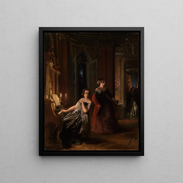 Le Strung - Adolph von Menzel — indrammet kunstværk på væggen