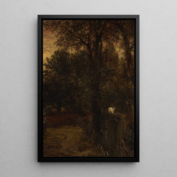 Reproduktion af maleriet Landskab - Adolph von Menzel